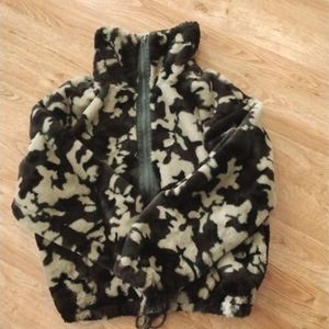 Fuzzy Camo Jacket